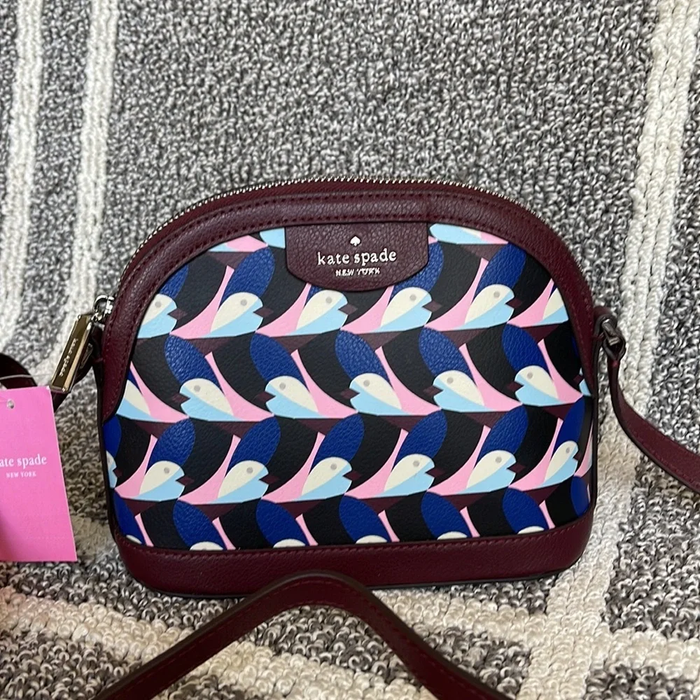 Kate Spade Sylvia Geo Birds Dome Crossbody Multi